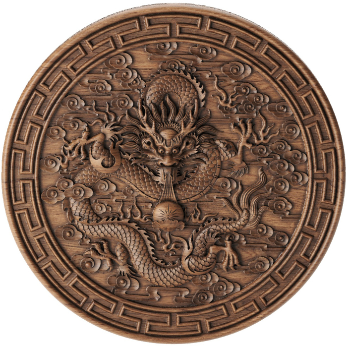 Panels of beech "Dragon"